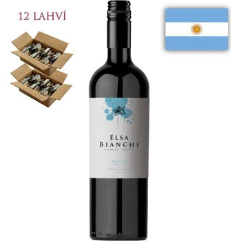 Víno Valentin Bianchi Syrah Elsa 12 x 0,75l, červené víno