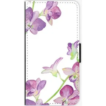Pouzdro na mobilní telefon iSaprio Purple Orchid pro Samsung Galaxy J6+ flipové