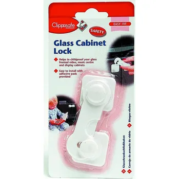 Dětský bezpečnostní prvek Clippasafe Zámek skleněných skříněk