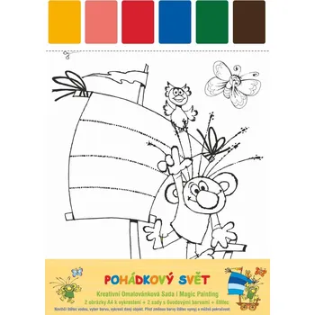 Desková hra Kreativní omalovánková sada Pohádkový svět