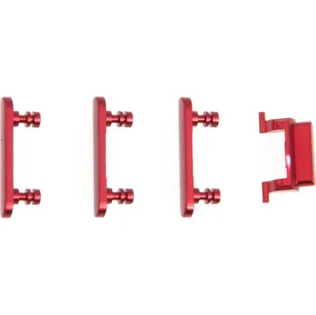 Náhradní kryt pro mobilní telefon Sada postranních tlačítek / tlačítka pro Apple iPhone 7 (Power + Volume + Mute) - červená - kvalita A+