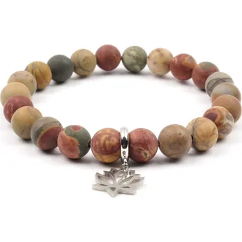 Náramek Moni - dámský náramek jaspis picasso matný