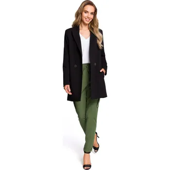 Dámské sako Dvouřadé dámské sako MOE M429 černé EU velikost: L