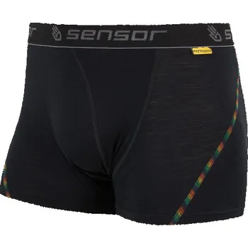 Pánská móda Sensor Merino Air boxerky černé