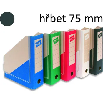 HIT OFFICE Archivní box BOARD Colour A4, hřbet 7,5 cm - černý