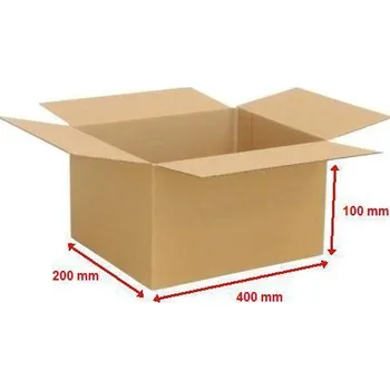 Obalový materiál Kartonová krabice 3VVL 400x200x100mm (25ks)