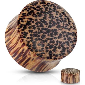 Piercing Šperky4U Plug do ucha z kokosového dřeva - PL01027-03