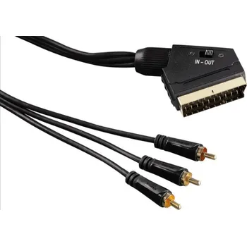 Audio kabel HAMA Scart-3 Cinch 1.5m kabel AV In/Out