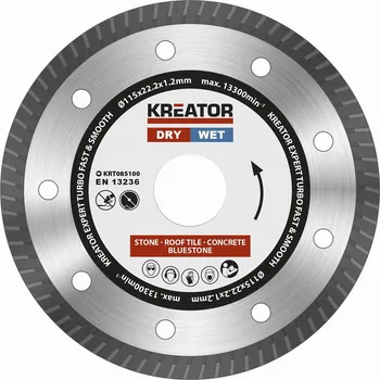 Řezný kotouč Kreator Expert Turbo diamantový kotouč 115 mm