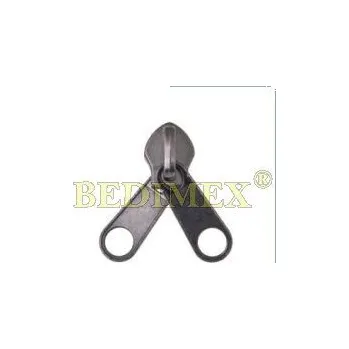 Zip jezdec AT 25-No10 volnoběh ovál 2stranný černý nikl celé balení