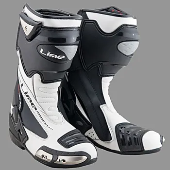 Moto obuv MBW SP113 NEW ROXY sportovní moto boty bílo černé