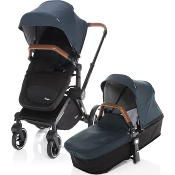 ZOPA podvozek Black/Brown + barevný set ke kočárku Evoque 2019, Petrol Blue