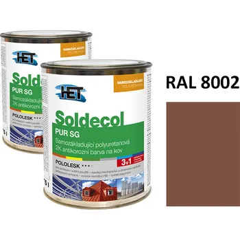 barva na kov Soldecol PUR SG 0,75 L RAL 8002