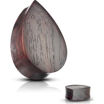 Piercing Šperky4U Plug do ucha Sono wood - kapka - PL01237-10