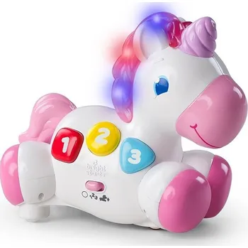 Hračka pro nejmenší Bright Starts Hračka jednorožec Rock & Glow 6m+