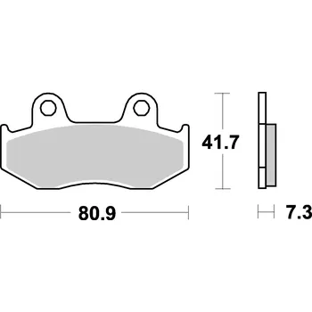 Autodíl Brzdové destičky HONDA CR 125 85-86 (BRAKING přední)