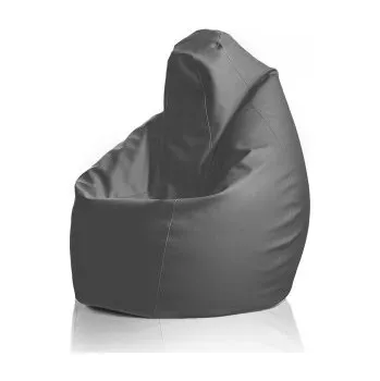 Sedací pytel SakyPaky SakyPaky Sedací vak Hruška - italská eko kůže 11 šedá eko