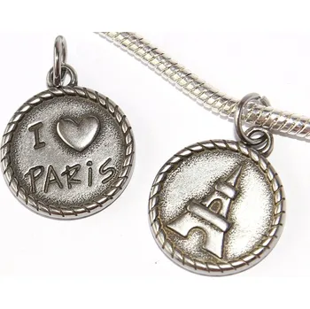 Přívěsek Korálek nerezový Fashion Jewerly - Přívěsek Eiffelova věž, Paříž, Francie, Love Paris 2699