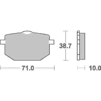 Brzda pro motocykl Brzdové destičky SBS přední YAMAHA TT 600 (83-92) rok 89