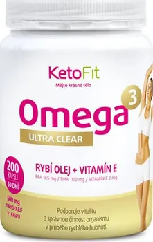 Přírodní produkt KetoFit Omega 3 Ultra rybí olej 500 mg 200 cps.