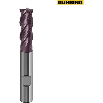 Fréza Fréza válcová 4břitá kr. SK nanoF HPC D10x22x70 RF (Fréza GUHRING 4břitá DIN6527-HB 2břity do středu nanoF Dxl 10x22x70)