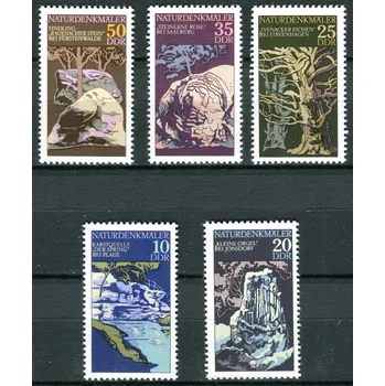 Poštovní známka (1977) MiNr. 2203 - 2207 ** - DDR - přírodní památky