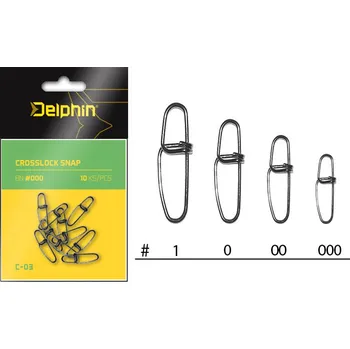 Delphin Karabinka Crosslock Snap C-03/10ks Velikost karabinky: BN/0