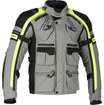 Moto bunda Bunda na motorku MBW BUCK šedo-černo-žlutá fluo - výprodej v.54