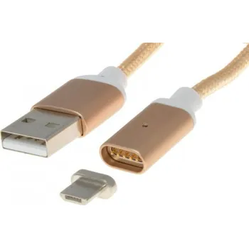 Datový kabel PremiumCord USB 2.0 AB 1 m zlatý