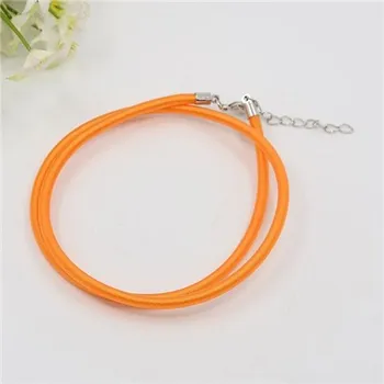 Náhrdelník Náhrdelník z hedvábné šňůrky, oranžová L2426, Barva Oranžová L2426