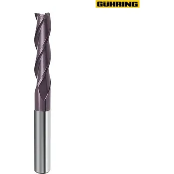 Fréza Fréza drážkovací 3břitá dl. SK nanoF D10x45x95 (Fréza GUHRING 3břitá DIN6535-HA 1břit do středu nanoF Dxl 10x45x95)