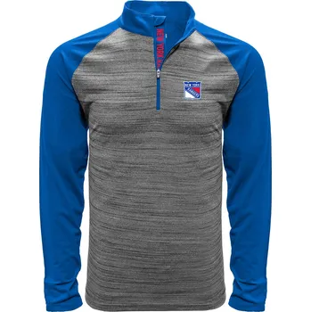 Pánská mikina CCM Level Wear NHL Vandal 1/4 Zip Midlayer SR Senior New York Rangers
