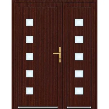 Vchodové dveře SOFT Dvoukřídlé Soft Daniela 125/200 cm P Zlatý dub