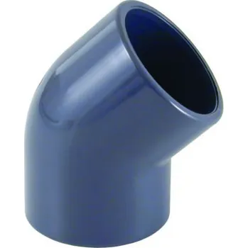 PVC koleno 45°, ø 32 mm, připojení lepení x lepení