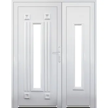 Vchodové dveře Dvoukřídlé vchodové dveře plastové Soft Ragnar