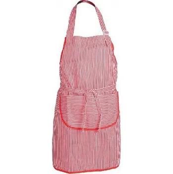 Pracovní zástěra Zástěra s kapsičkou VENUS, bílá/červená 304732