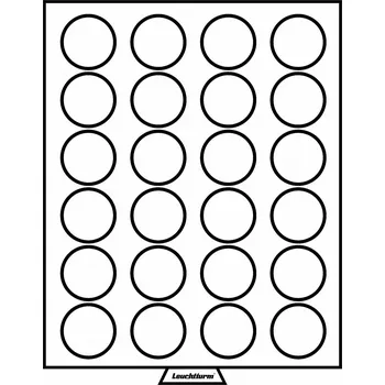 Obal pro sběratelský předmět Leuchtturm MB - box, na 24 mincí bez bublinek - průměr 41 mm