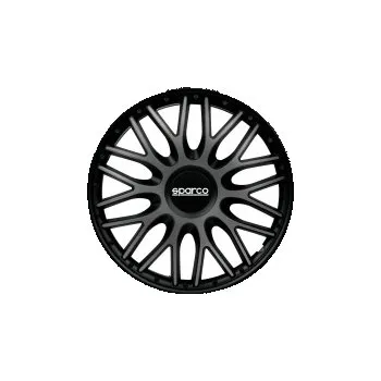 Poklice na kolo Poklice na kola Sparco 15" model Roma (barva šedá/černá) - 4 kusy SLEVA 13%