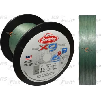 Berkley X9 Braid Low Vis Green 0,20 mm