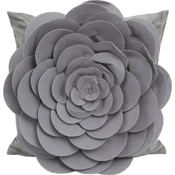 Dekorativní polštářek Eurofirany Povlak na polštář 45x45 cm FIORE Šedá