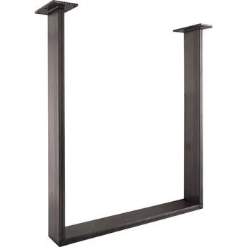 Stolová podnož Stolová podnož 80x20 mm, Š 600 mm, V 720 mm, ocel černá/lak