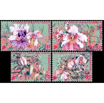 Poštovní známka Singapur post (2018) MiNr. 2524 - 2527 ** - Singapur - orchidej