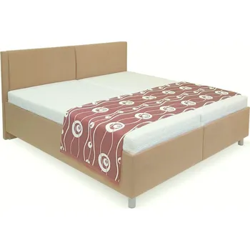 Postel Postel zvýšená Ester s matracemi a polohovacím roštem 180cm Béžová 180 x 200cm
