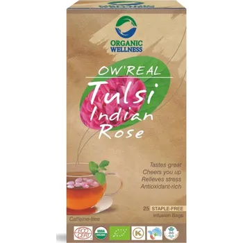 Čaj Organic india Wellness Bio Tulsi Indická růže 20 x 1,55 g