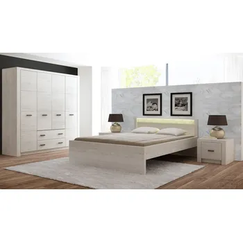 Ložnicová sestava Ložnicová sestava kraft bílý INDIANAPOLIS