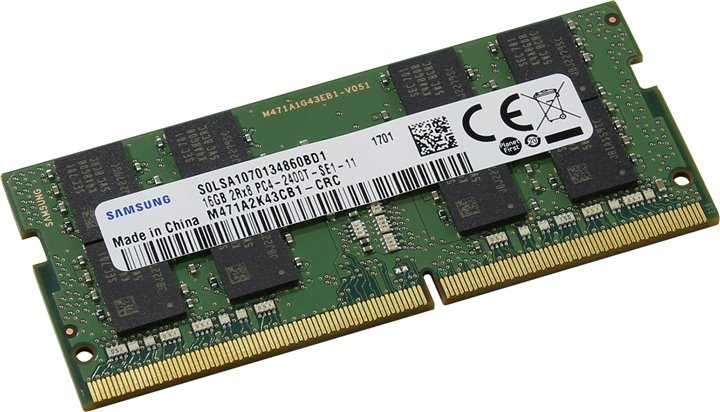 Samsung 16 GB DDR4 2400 MHz (M471A2K43CB1-CRC)