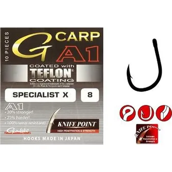 Rybářský háček Spro GAMAKATSU - Háčky G-Carp Teflon Coated Specialist X Velikost Háčku 2