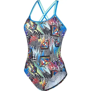 Pánské plavky SPEEDO Boom Funk Double Crossback Green Blue velikost: D 36 - EU