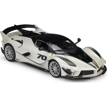 autíčko Bburago Ferrari FXX-K EVO No.70 1:18 bílá/černá