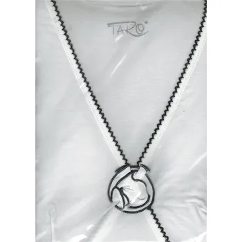 Dámská noční košile Taro, dámská noční košile 382-Carmen, dl.rukáv, bílá, vel. XL